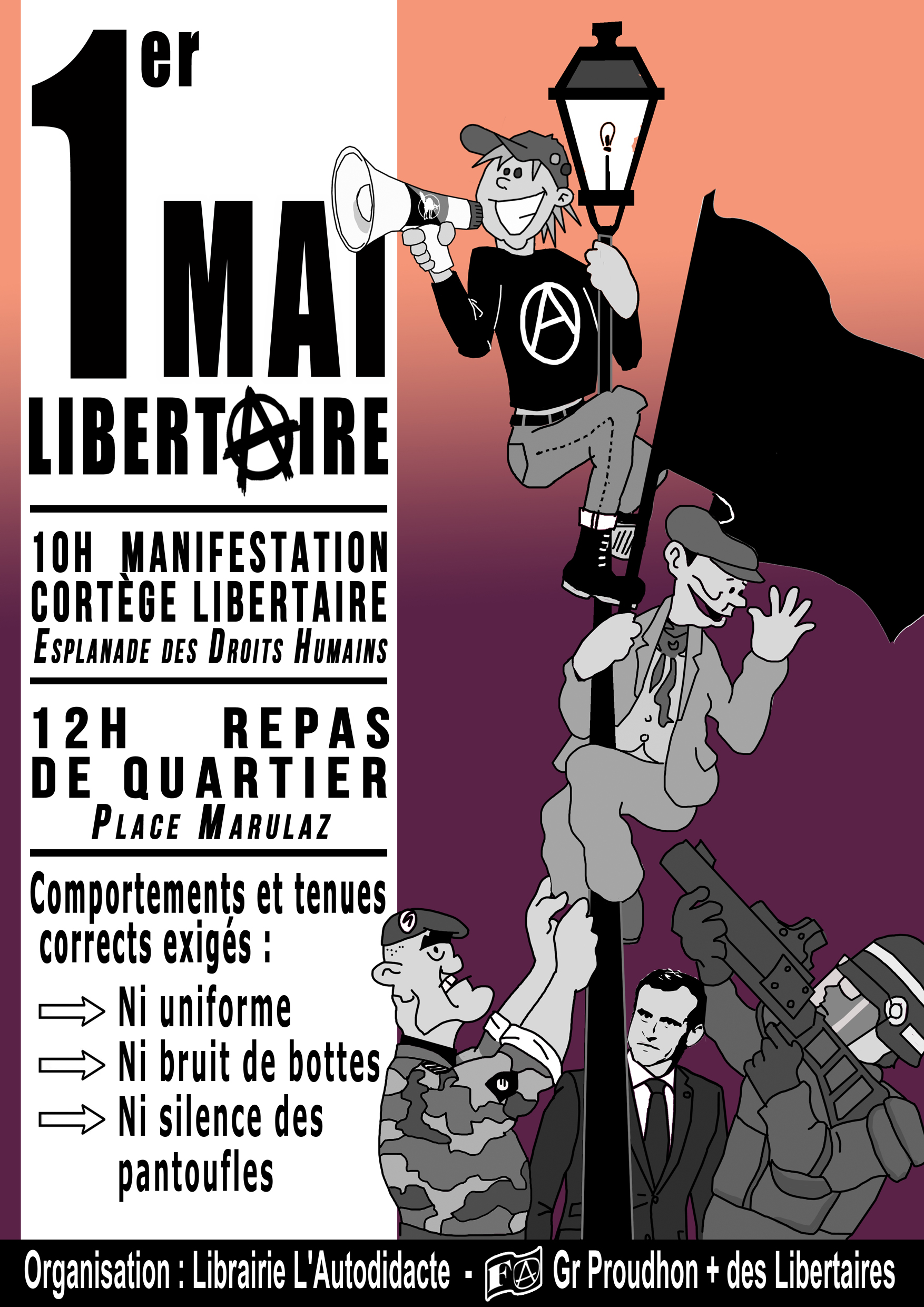 Affiche 1er mai libertaire 2024
